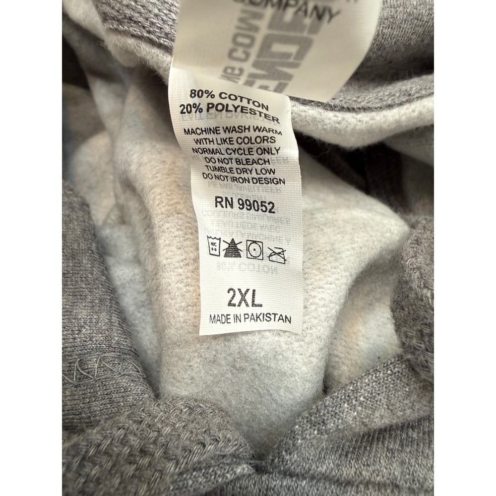 City Winery Wine Barrel Logo Hoodie Pullover Sweatshirt Gray Adult 2XL NWT - Picture 3 of 4